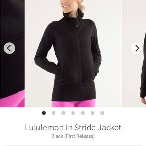 lululemon athletica Women's Black In Stride Jacket